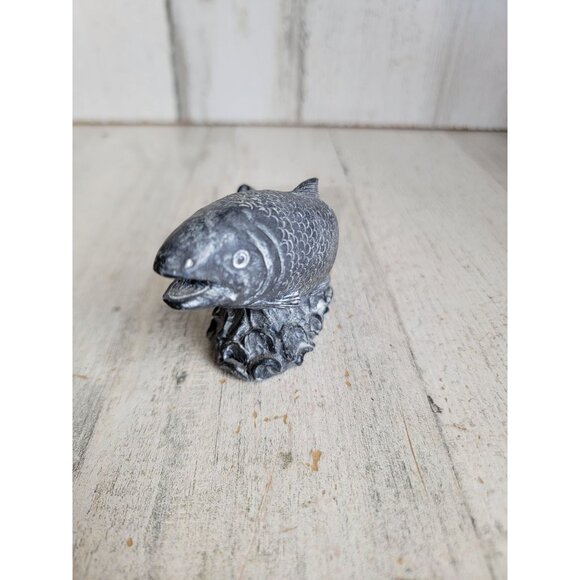 Wolf original salmon fish sculpture home decor figure sea ocean - Picture 6 of 7